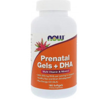 Витамины для беременных с рыбьим жиром Now Foods Prenatal Gels + DHA 180 капс