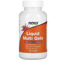 Мультивітаміни Now Foods Liquid Multi Gels 180 гел капс