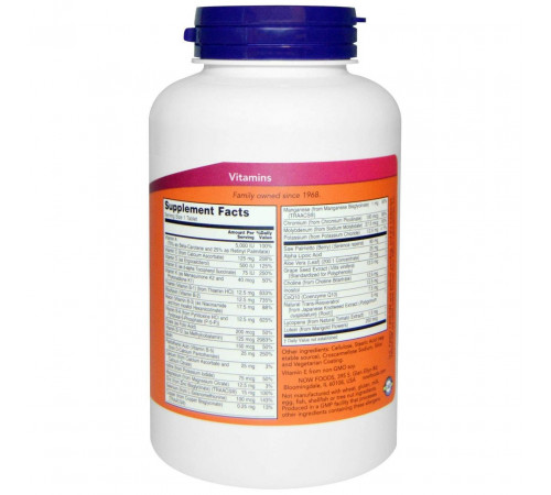 Вітамінний комплекс Адам Now Foods Adam Men's Multi 120 таб