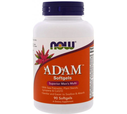 Мультивітаміни для чоловіків Now Foods Adam Men's Multi 90 гел капс