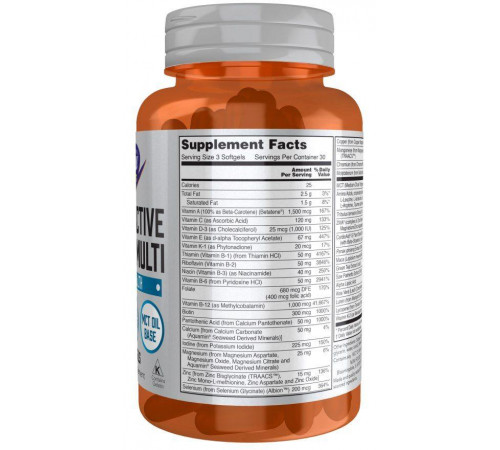 Мультивітаміни для чоловіків Now Foods Sports Men's Active Sports Multi 90 гел капс