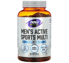 Мультивитамины для мужчин Now Foods Men's Active Multi 180 гелевых капсул