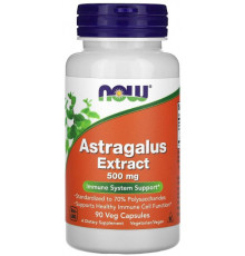 Екстракт Астрагалу Now Foods Astragalus 500 мг 90 вег капсул