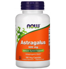 Астрагал, Astragalus, Now Foods, 500 мг, 100 вегетаріанських капсул