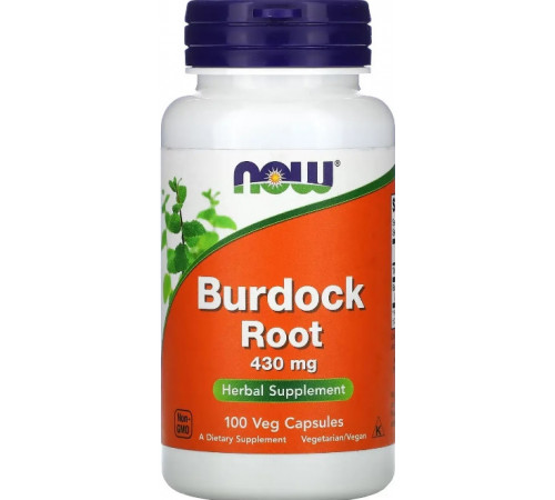 Корінь лопуха NOW Foods Burdock Root 430 мг 100 капс