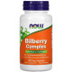 Чорниця для зору Now Foods Bilberry Complex 100 вег капсул