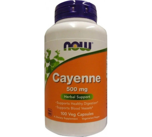 Каєнський перець Now Foods Cayenne 500 мг 100 капс
