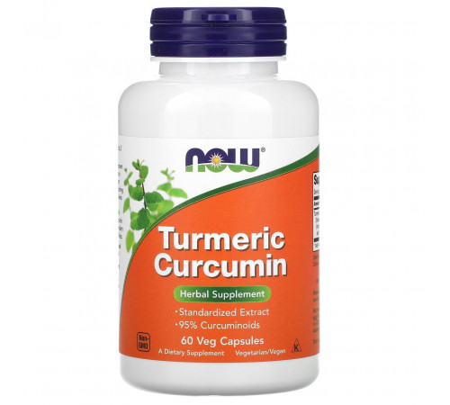 Куркумін Now Foods Turmeric Curcumin 60 вегетаріанських капсул