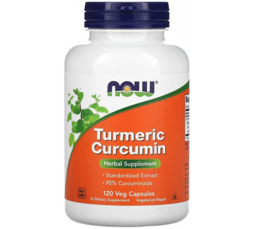 Куркумін Now Foods Turmeric Curcumin 120 вегетаріанських капсул