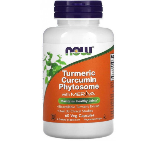 Куркумин фитосома Now Foods Turmeric Curcumin Phytosome 60 вег капсул
