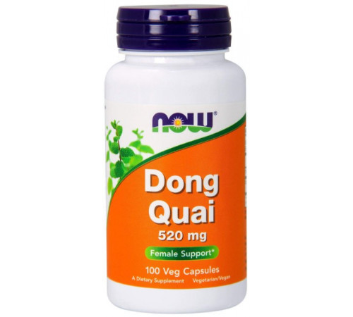 Дягель лікарський Now Foods Dong Quai 520 мг 100 вег капсул