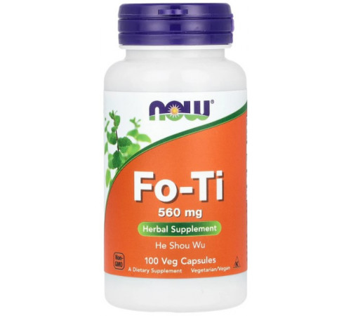 Горець багатоквітковий Now Foods Fo-Ti 560 мг 100 вегетаріанських капсул