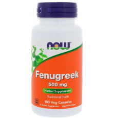 Пажитник Now Foods Fenugreek 500 мг 100 вег капс