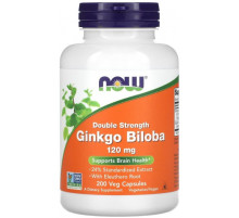 Гінкго білоба Now Foods Ginkgo Biloba 120 мг 200 вег капсул