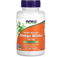 Гінкго білоба (листя гінго)  Now Foods Ginkgo Biloba 120 мг 100 вег капс