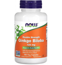 Гінкго білоба (листя гінго)  Now Foods Ginkgo Biloba 120 мг 100 вег капс