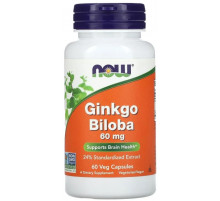 Гінкго білоба Now Foods Ginkgo Biloba 60 мг 60 капс