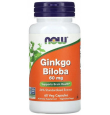 Гінкго білоба Now Foods Ginkgo Biloba 60 мг 60 капс