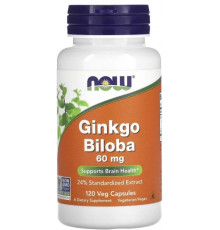 Гінкго білоба Now Foods Ginkgo Biloba 60 мг 120 кап