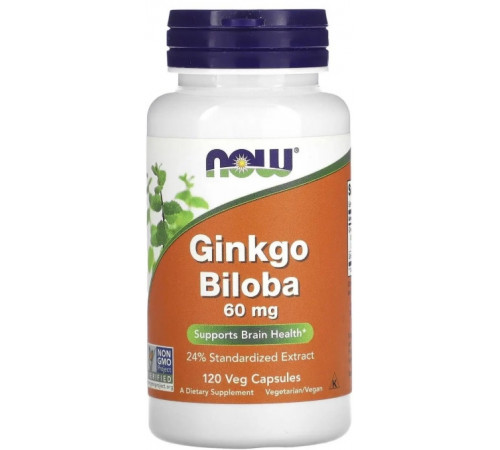 Гінкго білоба Now Foods Ginkgo Biloba 60 мг 120 кап