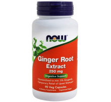 Корень имбиря Now Foods Ginger Root 250 мг 90 вегетарианских капсул