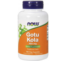Готу кола Now Foods Gotu Kola 450 мг 100 вегетаріанських капсул