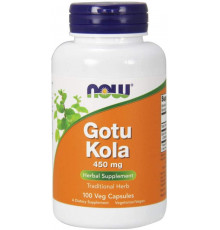 Готу кола Now Foods Gotu Kola 450 мг 100 вегетаріанських капсул