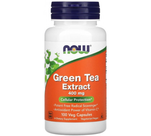 Екстракт зеленого чаю Now Foods Green Tea 400 мг 100 вег капсул