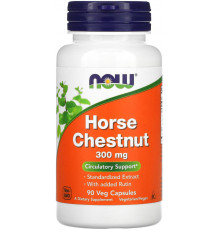 Кінський каштан та рутин Now Foods Horse Chestnut 90 капсул