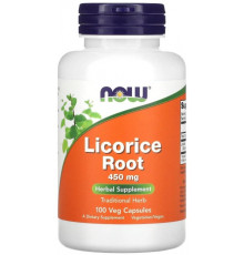 Корінь солодки Now Foods Licorice Root 450 мг 100 вег капс