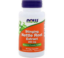 Корень крапивы Now Foods Nettle Root 250 мг 90 вегетарианских капсул