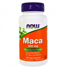 Мака Now Foods Maca 500 мг 100 вегетаріанських капсул