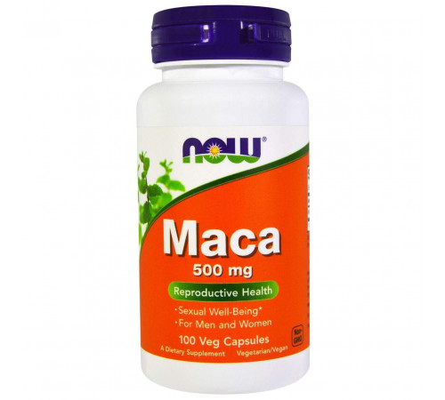 Мака Now Foods Maca 500 мг 100 вегетаріанських капсул