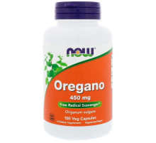 Орегано Now Foods Oregan 450 мг 100 вегетаріанських капсул