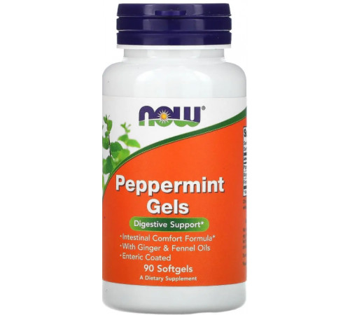 М'ята перцева Now Foods Peppermint Gels 90 гел капс