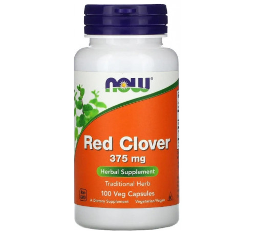 Червона конюшина Now Foods Red Clover 375 мг 100 вег капс