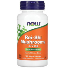 Гриби рейші Now Foods Rei-Shi Mushrooms 270 мг 100 вег капсул