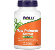 Со Пальметто Saw Palmetto Now Foods 160 мг 90 гелевых капсул