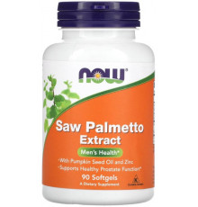 Со Пальметто Saw Palmetto Now Foods 160 мг 90 гелевих капсул