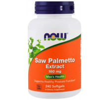 Со пальметто Now Foods Saw Palmetto 160 мг 240 гел капс
