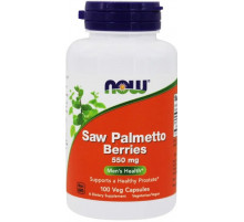 Со Пальметто для здоровья простаты Now Foods Saw Palmetto 550 мг 100 капс