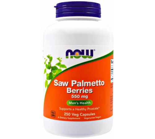 Со Пальметто Now Foods Saw Palmetto 550 мг 250 вег капсул