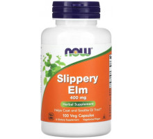Слизький в'яз Now Foods Slippery Elm 400 мг 100 вегетаріанських капсул