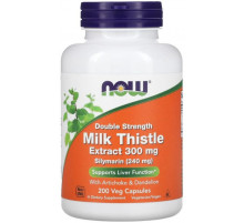 Розторопша Now Foods Milk Thistle 300 мг 200 вегетаріанських капсул
