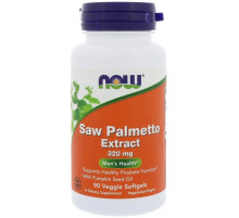 Со Пальметто для чоловіків Now Foods Saw Palmetto 320 мг 90 гел капс