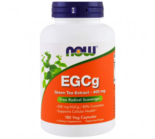 Зелений чай Now Foods EGCg Green Tea 400 мг 180 капсул