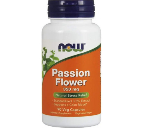 Страстоцвіт Now Foods Passion Flower 350 мг 90 капс