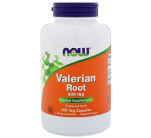 Корінь Валеріани Now Foods Valerian Root 500 мг 250 вег капс