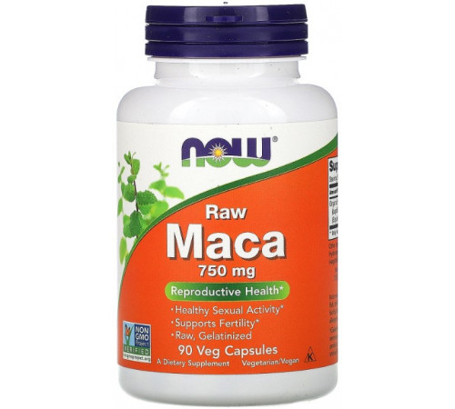Мака Now Foods Maca 750 мг 90 вегетаріанських капсул