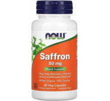 Шафран Now Foods Saffron 50 мг 60 вег капс